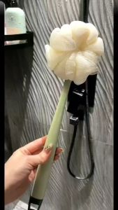 Bathing Brush Long Stem Long Handle Soft Bristle Brush Double-sided Bath Brush Mud Removal Ash Removal And Back Rubbing Of The Magic Tool