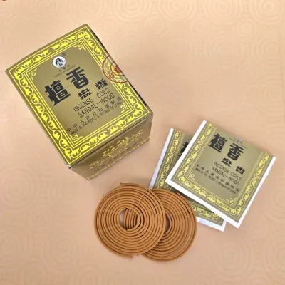古城牌盘香 檀香 塔香 青盒盘香 （2小时/4小时 48片装 ）Green box Gu Cheng Sandalwood Incense Coil 2hours/4hours