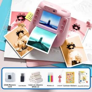 LELEYU | Instant Photo Camera for Kids Color Printing