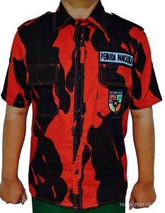 KEMEJA PEMUDA PANCASILA BORDIR TIMBUL & SKOTLET