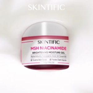 SKINTIFIC MSH Niacinamide Brightening Moisture Gel Alpha Arbutin Tranexamic Acid 5X Ceramide Even Skin Tone Fade Dark Spots Non-Greasy Lightweight Hydrating Gel Cream For Dull Pigmented Skin