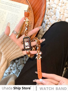 UHADA Plush Leather Strap Compatible with Xiaomi Band 9Pro 8Pro 7Pro Womens Sport Smartwatch Wristband Replacement Band