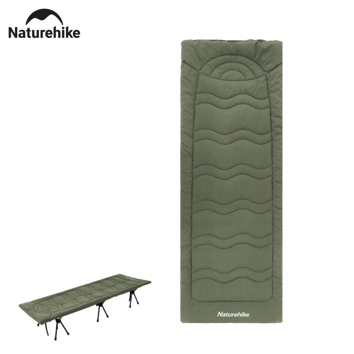 Produktbild von REDCAMP Campingbett Feldbettauflage, 190 X 70 X 8 Cm Martratze Für Feldbett Klappbar, Weich Und Gut Isolierende Baumwollauflage Mit Hochwertiger Polyesterfüllung, Marineblau