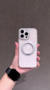 szhaiyu | 360° Ring Holder Kickstand Phone Case for Samsung Galaxy Z Flip 8 7 FE 6 5 Flip8 Flip7 Flip6 Flip5 Clear TPU+PC Magnetic Cover
