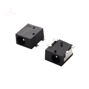 50pcs DC005 Female DC Power Socket 5.52.1mm Black Round Needle Power Connector