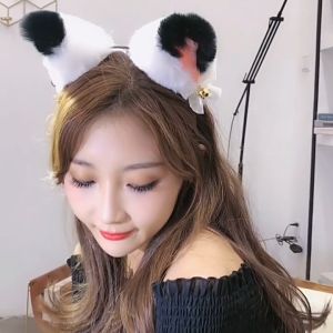 เชื้อหูแมว ที่คาดผม เวลาปัจจุบัน วัสดุกำมะหยี่ กระดียากสวย เซ็กซี่ คอสเพลย์ หูแมว ที่คาดผม ที่คาดผมแมว/พร้อมกระดิ่ง หูแมว ที่คาดผม