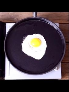 20cm Cast Iron Frying Pan Uncoated Thickened Non-stick Egg Steak Pancake Pan Kitchen Cookware