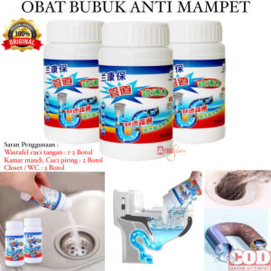 ( BISA COD ) PROMO SERBUK BUBUK ANTI MAMPET / PEMBERSIH PIPA TOILET WC / SERBUK ANTI SUMBAT / BUBUK PELANCAR SALURAN AIR PIPA WASTAFEL WC AMPUH ANTI MAMPET / PEMBERSIH SALURAN PIPA 100% AMPUH