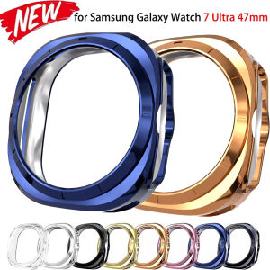 Case for Samsung Galaxy Watch 7 Ultra 47mm Smartwatch Cover Soft TPU Bumper Protective Shell for Galaxy 7 Ultra 47mm Accessories