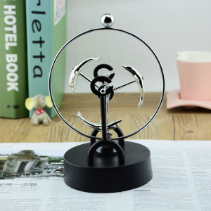 Internet Celebrity Pressure Reduction Toy round Rotate Yongdong Instrument Creative Electromagnetic Wiggler Chaos Pendulum Office Desk Surface Panel Ornaments