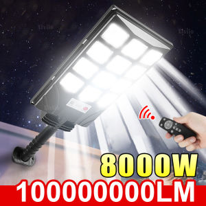 10000000LM 8000W/6000W Super Powerful LED Solar Light Outdoor IP65 Motion Sensor Outdoor Solar Wall Lamp Garden Street Spotlight