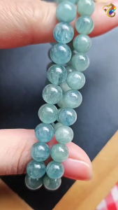 Collection Grade Cat Eyes Icy Green Emerald Kyanite Bracelet