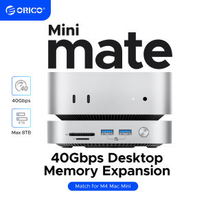 ORICO MiniMate Storage and Dock 2-in-1 Built for Fast Cooling USB4 40Gbps TF SD Card（M4Ultra）Thunderbolt 5 Cetificated 80Gbps（M4T5）for Ma Mini M4