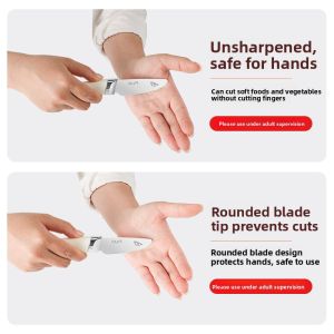 plys | Safe Unsharpened Educational Childrens Kitchen Knife Set