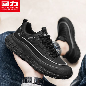 Mens Canvas Shoes Sports Casual Hiking Outdoor Work Anti-slip Durable Trendy Dad Sneakers Fall Season Waterproof Rubber Sole