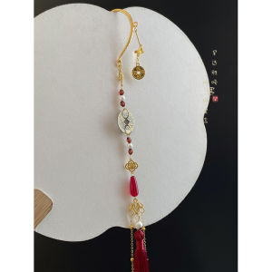New Chinese Style Long Copper Coin Ear Hangs Womens Hanfu Skirt No Piercing Tassel Earrings High-End Sensation Ear Jewelry