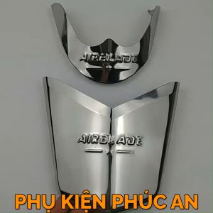 Ốp mỏ đuôi dè INOX xe AB Airblade đời 2011 2012 chỉ mũi chắn bùn che mõm air blade đầu bò to - phụ kiện trang trí