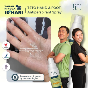TETO Hand and Foot Antiperspirant 30 mL Spray Extra Green Tea Anti Perspirant