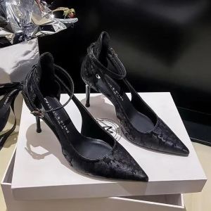 Giày gót nhọn Giày cao gót kiểu dáng thời trang dây đeo mũi nhọn cổ điển cho nữ