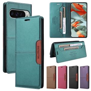 Business Leather Phone Case for Google Pixel 10 9 8 7 Pro XL 9Pro 9A 8A 7A Luxury Magnetic Flip Wallet Card Solt Silicone Cover