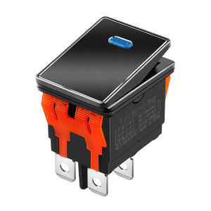 LANBOO | High-Quality Metal Boat-shaped 3-Way Lighted Waterproof Rocker Switch 20A