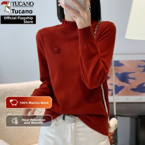 TUCANO | Thickened Warmth Womens 100% Wool Sweater