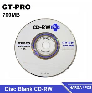CD-RW Plus GT Pro Kapasitas 700 MB 80 Menit / CD Kosong Disc Blank / Compact Disc (CD) GT PRO CD-RW