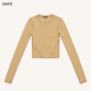SMFK | Sleek Slim-fit Long Sleeve T-Shirt for Spring Autumn