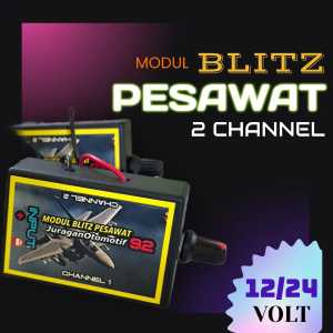 Potensio Modul Blitz Pesawat Variasi Motor Mobil 12/24 Volt