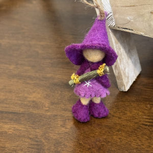 Cute Handmade Wool Felt Doll Keychain Bag Accessory Pendant Korean Style Toy Lanyard Fashionable Bag Hanging Ornament