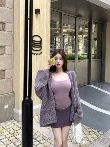 Ladies Loose Long Sleeve Knitted Sweater Coat Soft Comfortable Casual Style Winter Outerwear Vintage Gentle Versatile Top
