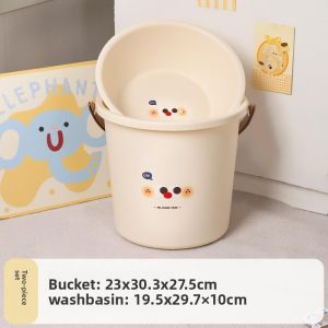 MONLEYTA | Back-to-School Essential Student Dormitory Supplies Bathroom Washset Bucket Basin Bedroom Dormitory Life Military Training