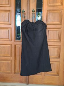 Rok Wanita Katun Twill Saku Variasi Samping