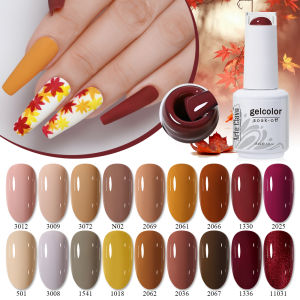 Arte Clavo 15ML Gel Nail Polish Brown Earth Coffee Color Series Semi Permanent UV Gel Chocolate Autumn Winter Nail Art Gel