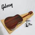 gitar Gibson jumbo tanam besi akustik elektrik premium top Full meranti. 