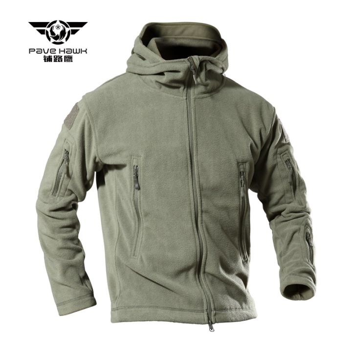 Tactical fleece jacket Military Uniform Soft Shell Casual Hooded Jacket ...