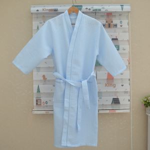 White Pure Cotton Bathrobe Towel Material Thin Thick Adult Swimming Bathing Absorbent Sleepwear Large Size Bath Kimono for Men