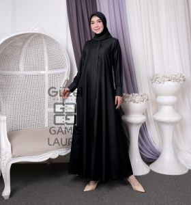 Fashion Gamis Polos Model Laura Bahan Toyobo Model Kekinian Bagus Di pake Acara Pesta Acara Harian