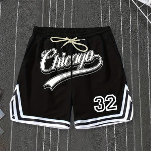2025 Summer New Women Men Chicago 32 Printed Baskerball Short Pants Jersey Casual Beach Fitness Fashion Sports Training Shorts
