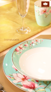 Vantage Tif_fany Blue 6 in 1 Soup Plate (Fine Porcelain)