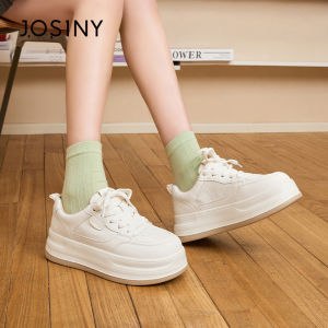 Josiny | Wedding Autumn Thick Sole Canvas Shoes Red Height Increasing