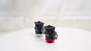 PULUZ | Mini 180 Degree Swing Tripod Ball Head Cold Shoe Mount Adapter with 1/4 Screw for Monitor/ Video Recorder/ Camera/ Phone
