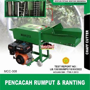 Mesin Pencacah Rumput Dan Ranting Mahkota MCC-308 Mahkota MCC-308 pencacah tebot Jagung pencacah Jerami pencacah rumput
