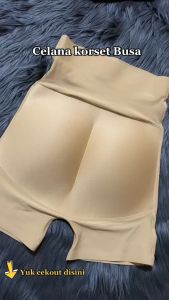 Terbaru CD Korset Busa Pantat 555 Segi 4 High-Rise Highwaist Seamless Lycra Busa Bokong Polos
