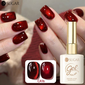 UR SUGAR 15ml Diamond Red Cat Eyes Gel Polish Glass Bead Red Crystal Aurora Nail Gel Semi Permanent Varnish Nail Art