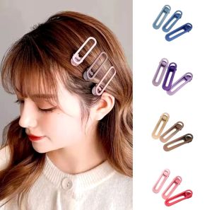 Jepit Poni Warna Colorful Ombre Set 3pcs / Jepit Rambut Korea Lucu