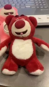 Móc Khóa Gấu Dâu LINDO quà tặng đáng yêu Móc Khóa Dễ Thương Xinh Xắn Treo Balo Cặp