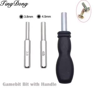 Security Screwdriver 3.8/4.5mm Black Gourd Magnetic Handle Tamper Proof Screwdriver For NES SNES SFC N64 GB GBC Repair Tool