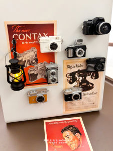 Retro Mini Camera Fridge Magnet Decorative Entrance Door Photo Wall Decoration Magnetic Absorption Home Decor Accessories