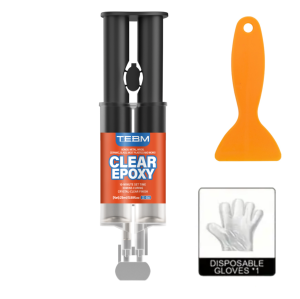 Epoxy Welding Glue Dual-Syringe AB Glue Fast Curing Repair Paste for Metal Crack Leak Broken Parts Indoor & Outdoor Use